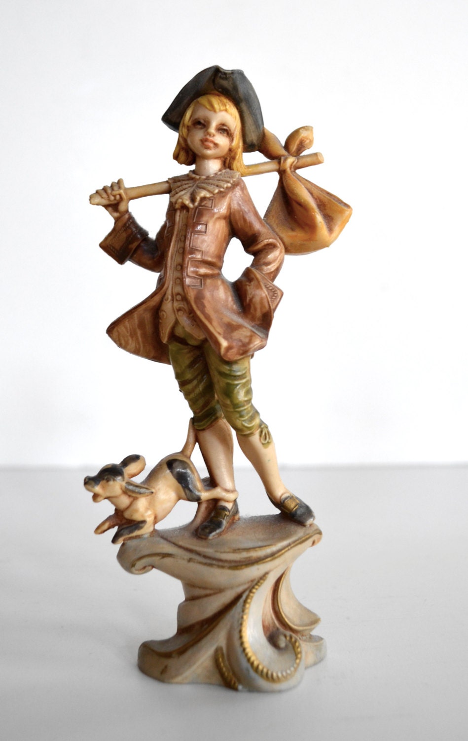 vintage fontanini depose italy 277 boy with dog figurine vintage fontanini depose italy 277 boy with dog figurine