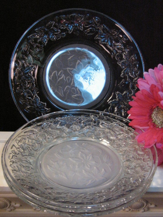 Vintage Princess House Crystal Fantasia Dinner Plate Set of