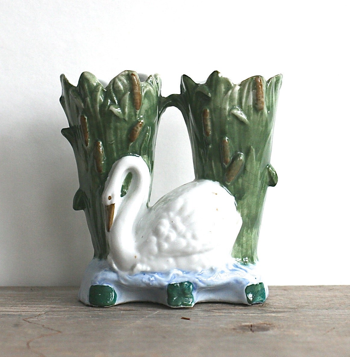 Antique Double Sided Swan Vase Germany