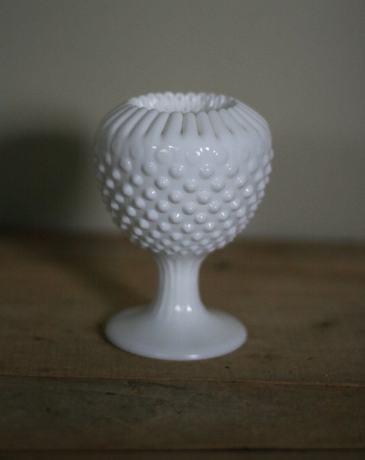 vintage milk glass hobnail vase vintage milk glass hobnail vase
