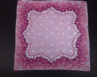 Vintage Handkerchief Lavender Floral (vh127)