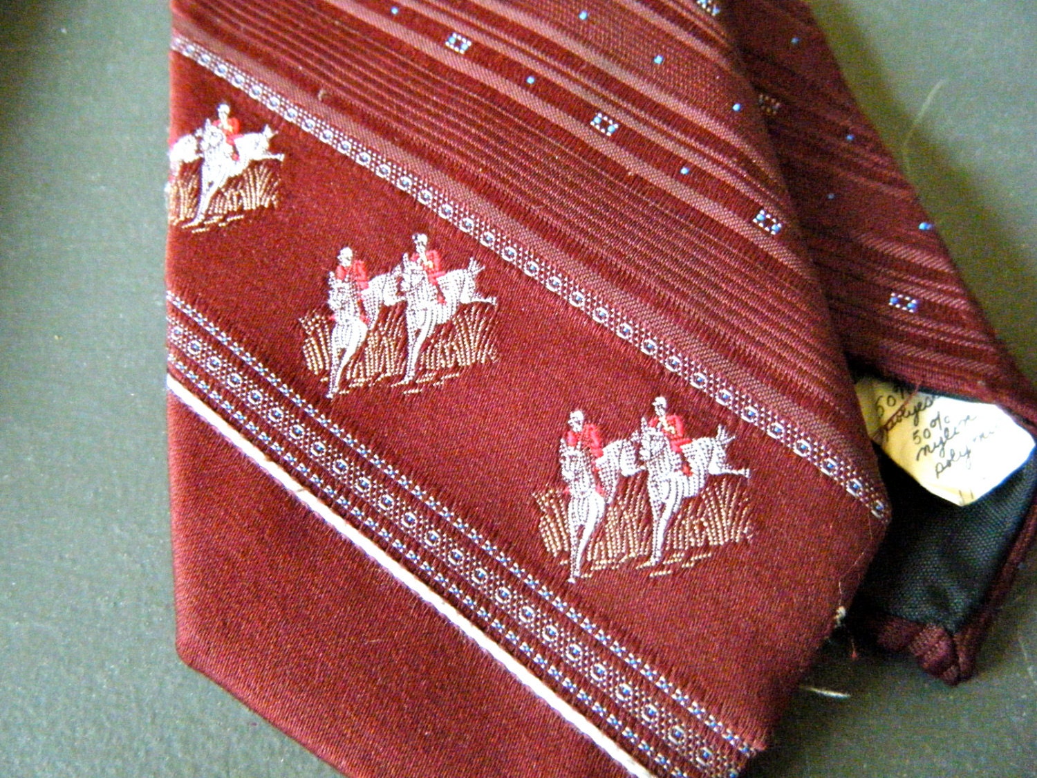 Vintage Tie British Fox Hunting Perfectly by KaiserVonVintage