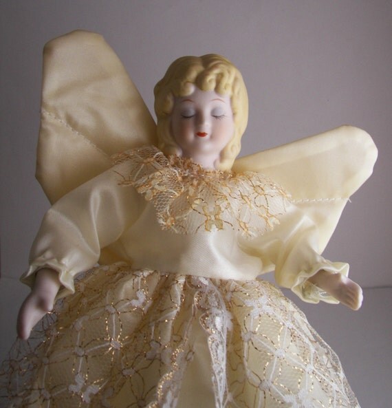 vintage porcelain tree topper angle christmas tree topper lace vintage porcelain tree topper angle christmas tree topper lace