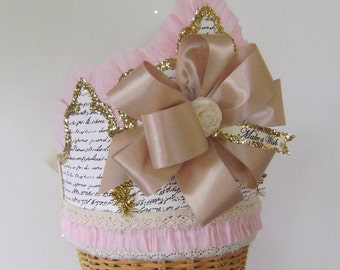 Crown Hat- Birthday- Photo Prop- Big Bow