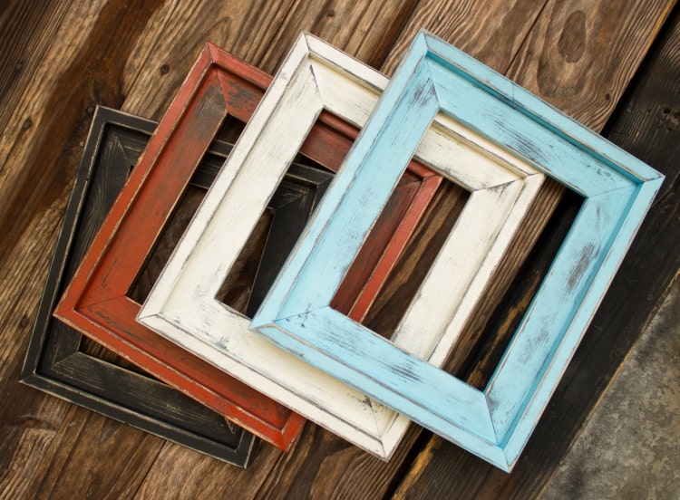 8x12 frame size Frame Farmhouse Distressed therustyroof Rustic by Blue Lagoon