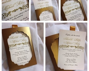 Moroccan Dream -- Couture Wedding Invitation --