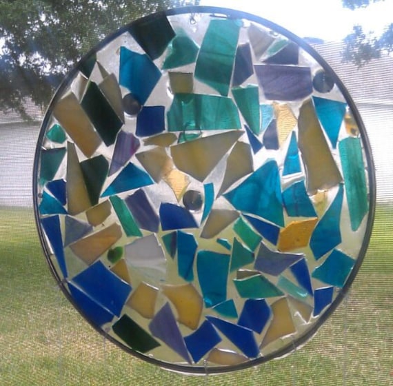 Stained Glass Epoxy Resin Sun Catcher Mosaic Wind Chime Stained Glass Epoxy Resin Sun Catcher Mosaic Wind Chime Drilled