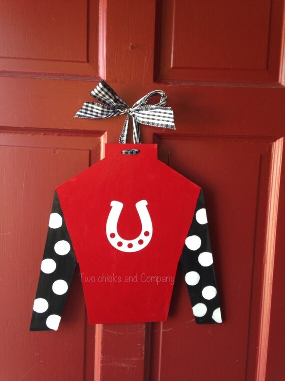 Jockey silk cutout by forpetessakepottery on Etsy