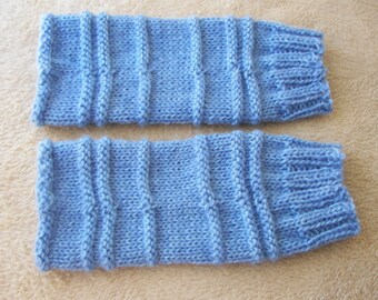 Items similar to Deers hand knit wool leg warmers for women on Etsy