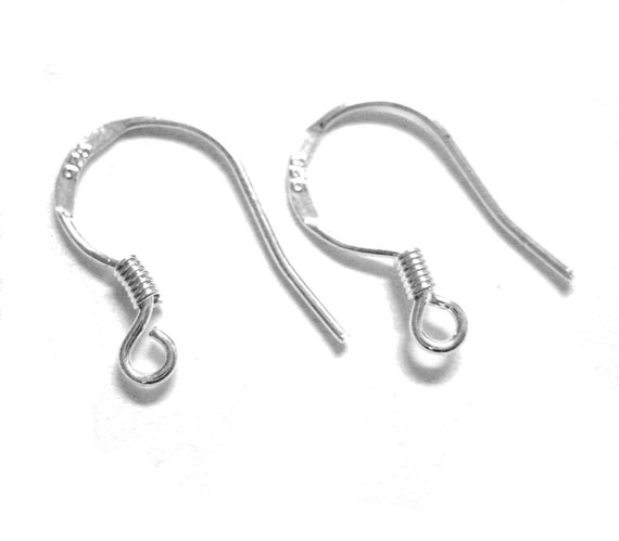 100pcs 925 Sterling Silver Earring Hooks Sterling Ear Wires