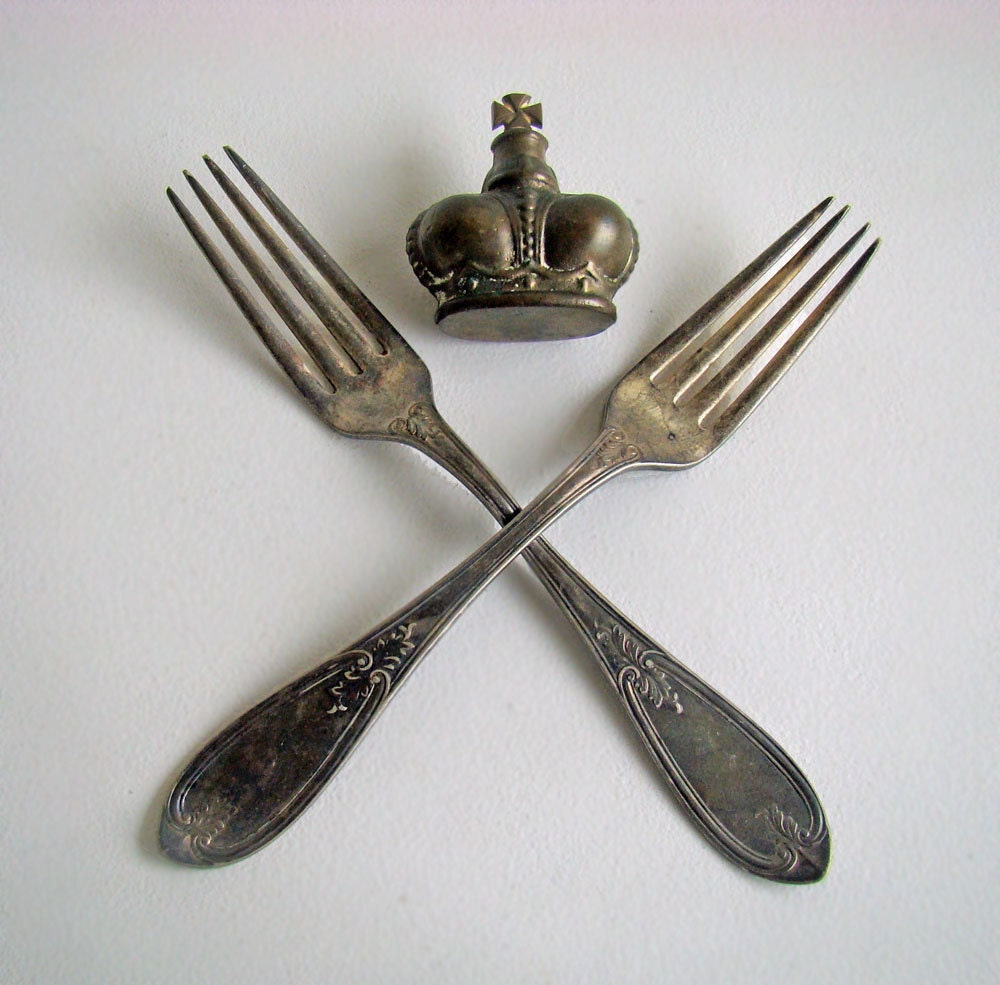 Antique EPNS Silver Plate Forks Rogers Bros by AboutThePlace