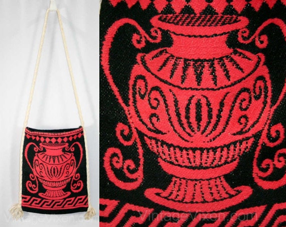 Made in Greece Purse - Shoulder Bag - Grecian Urns - Messenger Bag ...