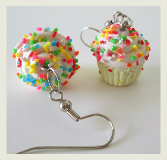 Confetti Cupcake Earrings
