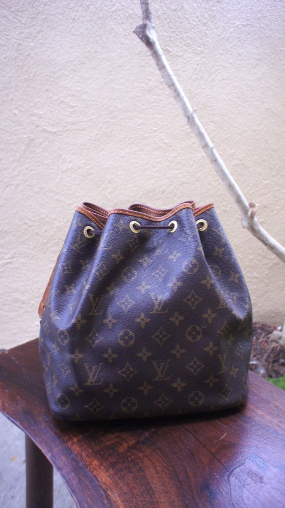 Vintage Louis Vuitton Drawstring Noe Bucket Bag LV