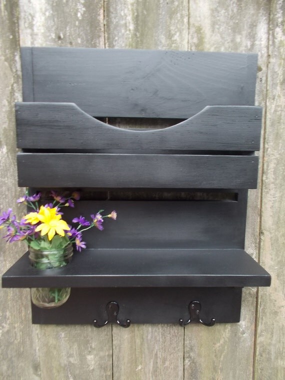 Mail Holder/Wall Flower Holder/Wall Decor/ by SouthernWoodsStyle