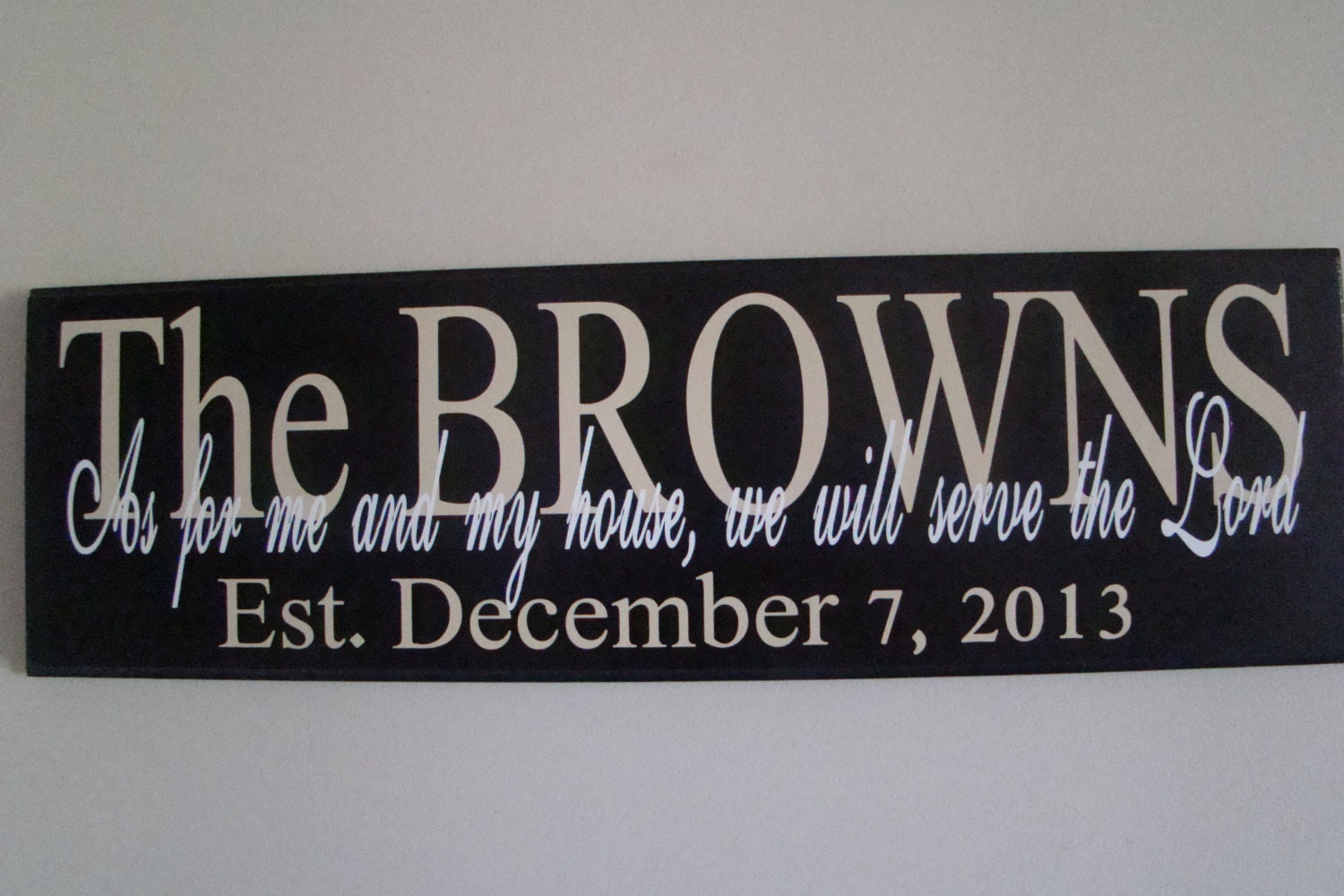 PersonalizeCustomize Family name sign As for me and my house