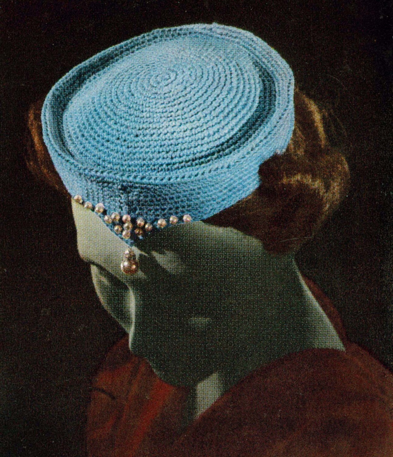 Vintage 1950s Pillbox Hat PDF Instant Download Crochet Pattern