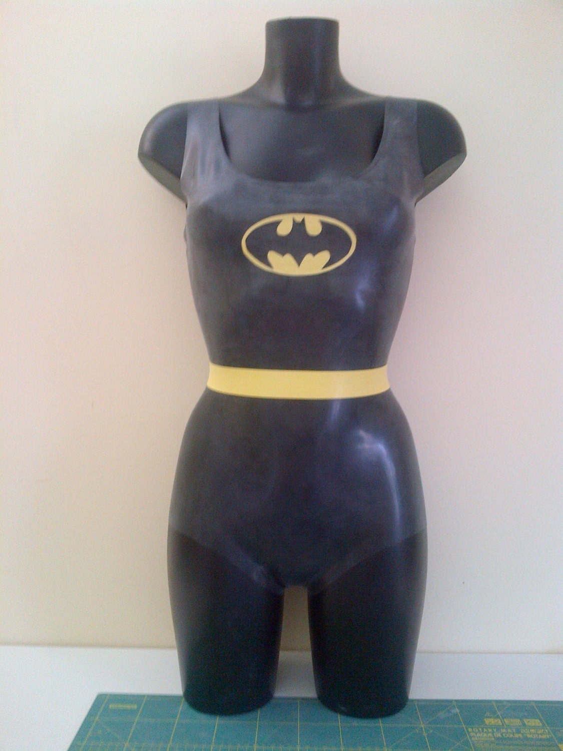 Rubber Latex Batman Inspired Bodysuit 2