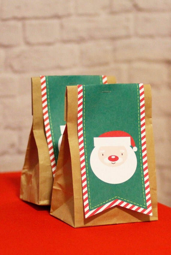Christmas Santa Decorations Printable Kit Il_570xn