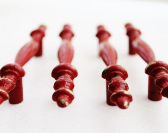 Interior Red Cabinet Knobs For Kitchen red cabinet etsy country large shabby chic door pulls distressed french