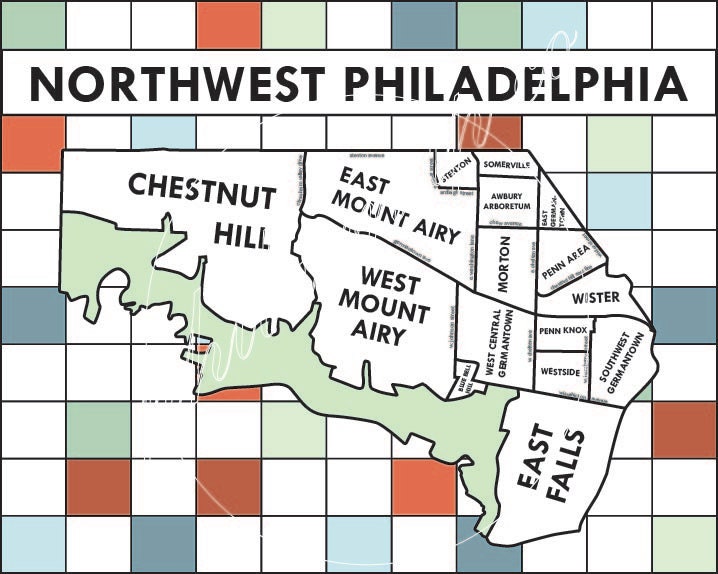 Northwest Philadelphia Neighborhoods Map