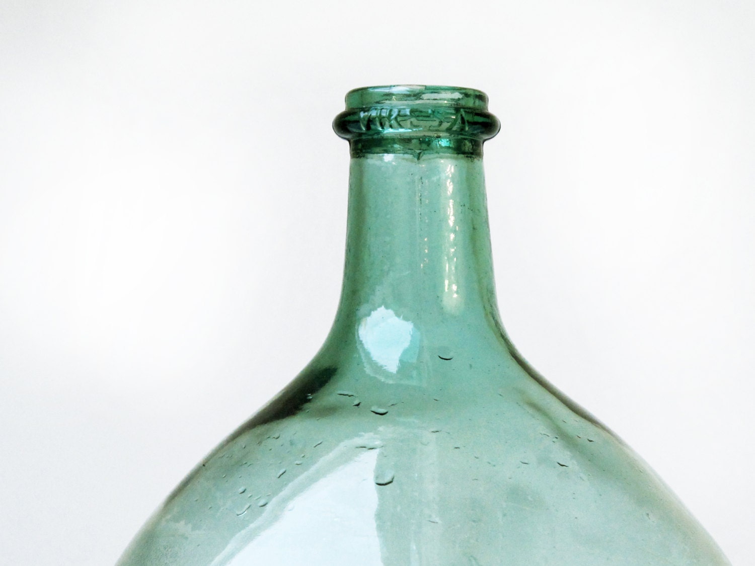 french extra large green glass bottle Demijohn Carboy round