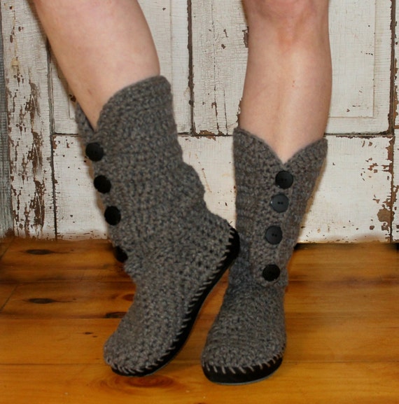 crochet leg pattern up for warmers button by Shoes Crochet Boots PatternGRAY BOOTSStreet BUTTON OnWillowLane