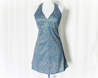 Dip Halter Mini Dress - Vintage Vacay