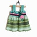 Knitted Girl Dress - Green, 9 - 12 months