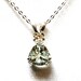Prasiolite pendant, green amethyst, green pendant green "Jazzy"