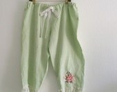 Linen and lace Bloomers women's pantaloons