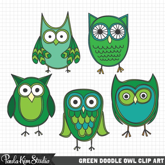 green owl clip art - photo #35