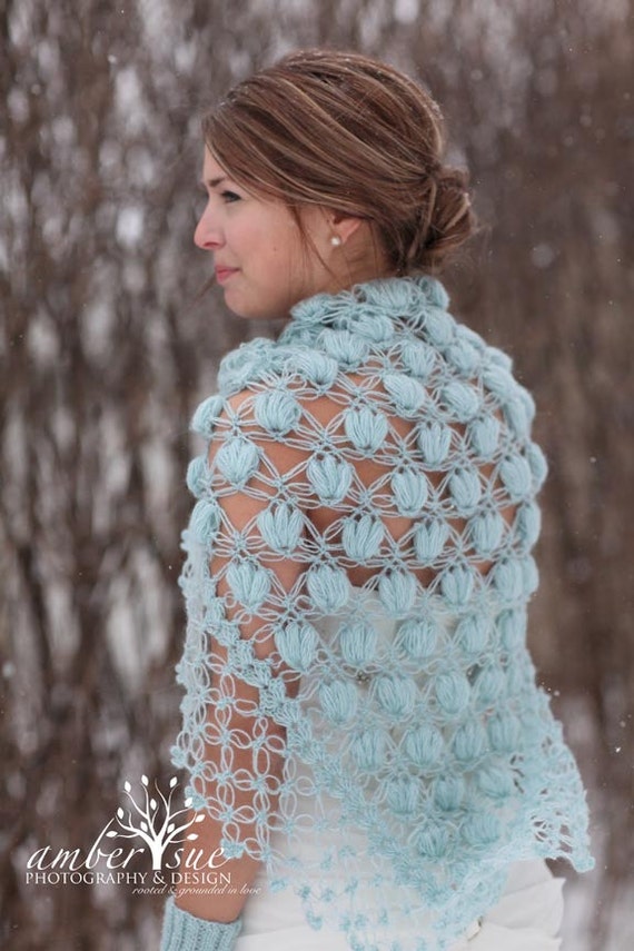  Crochet  Shawl Bridal  Accessories  Bridal  Shawl by MODAcrochet