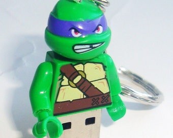 donatello lego keychain