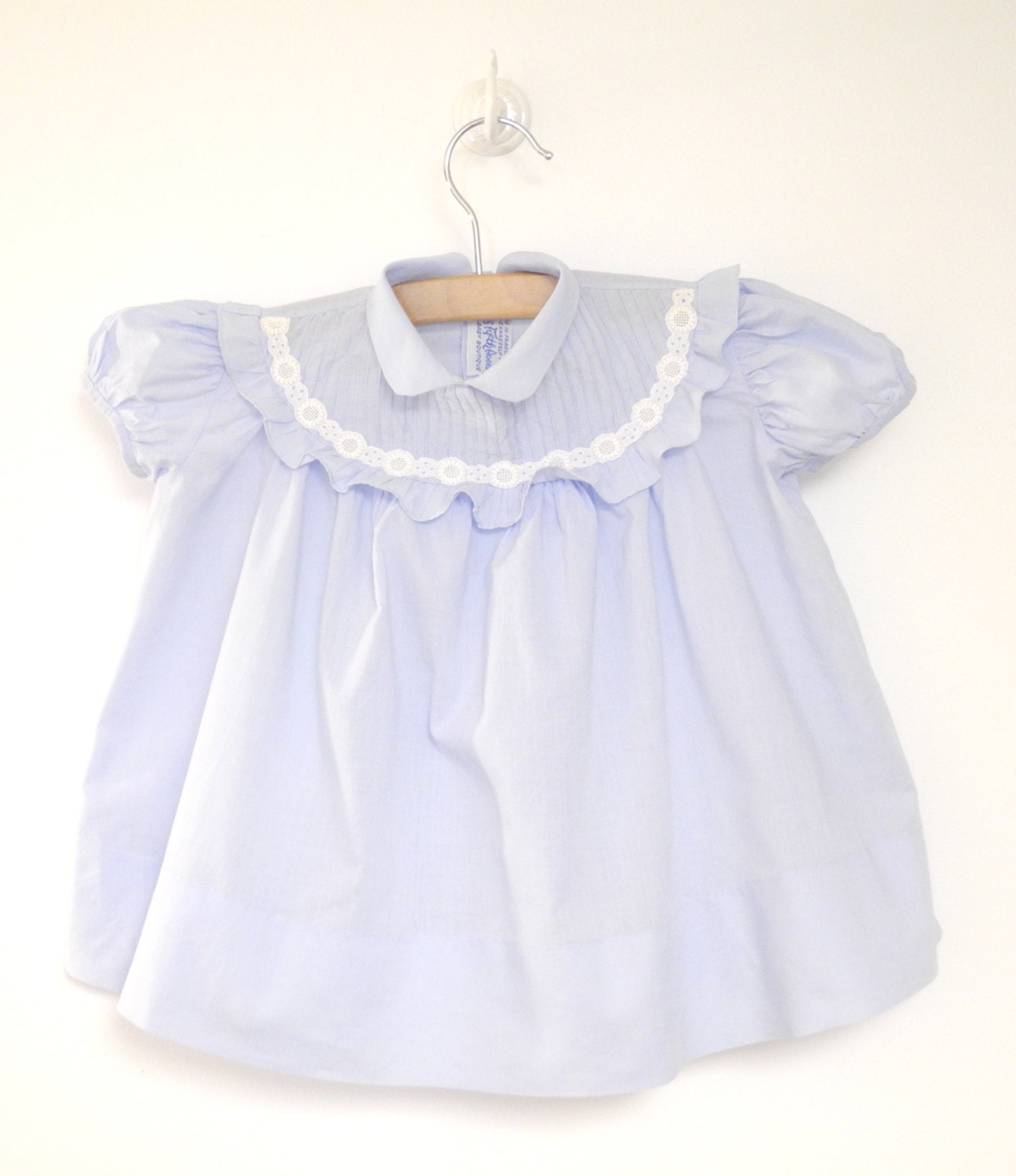 Vintage Baby Clothes 1950's Powder Blue and White by BabyTweeds