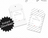 Printable Favor Tags - Mod Valentine Party - Print and fill in - Instant Download - mv01 Il_170x135