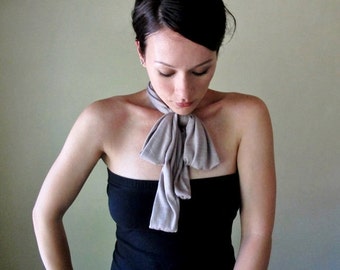 DRIFTWOOD Neck Bow - Jersey Head Scarf - Bohemian Hair Wrap - Womens Boho Fashion Accessories - Womens Ascot