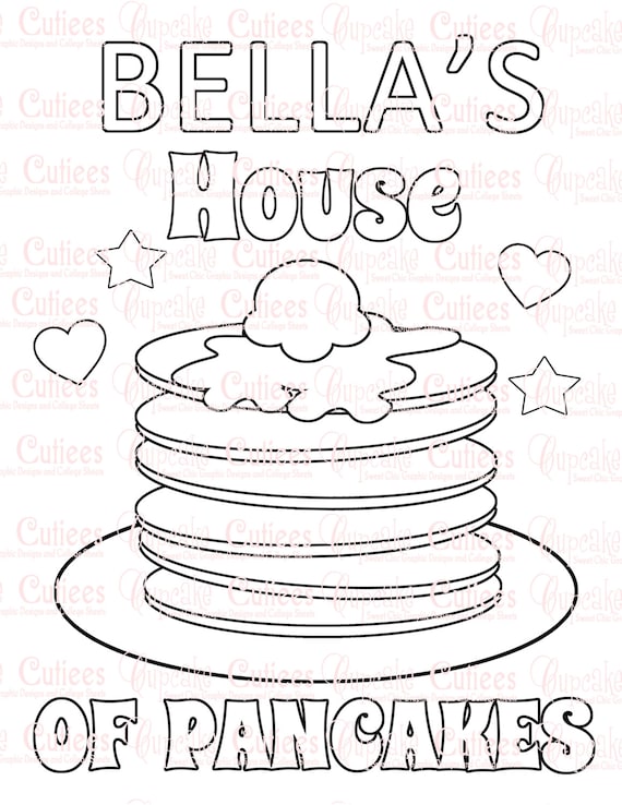 pancake coloring pages - photo #33