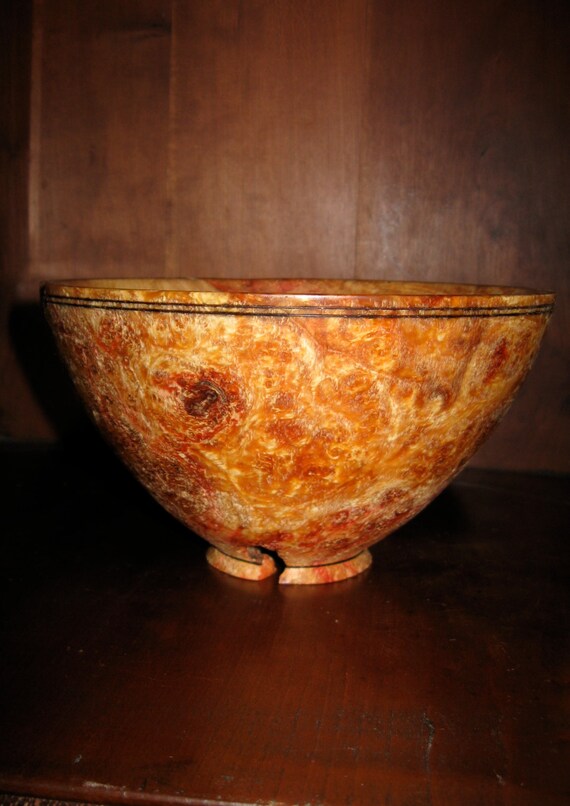 Box Elder Burl Bowl... rustic in design.