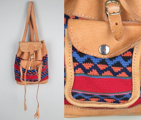 mexican woven backpack