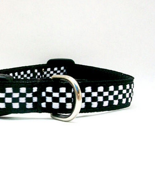 Checker Dog Collar/ Unique Dog Collar / Boy Collar