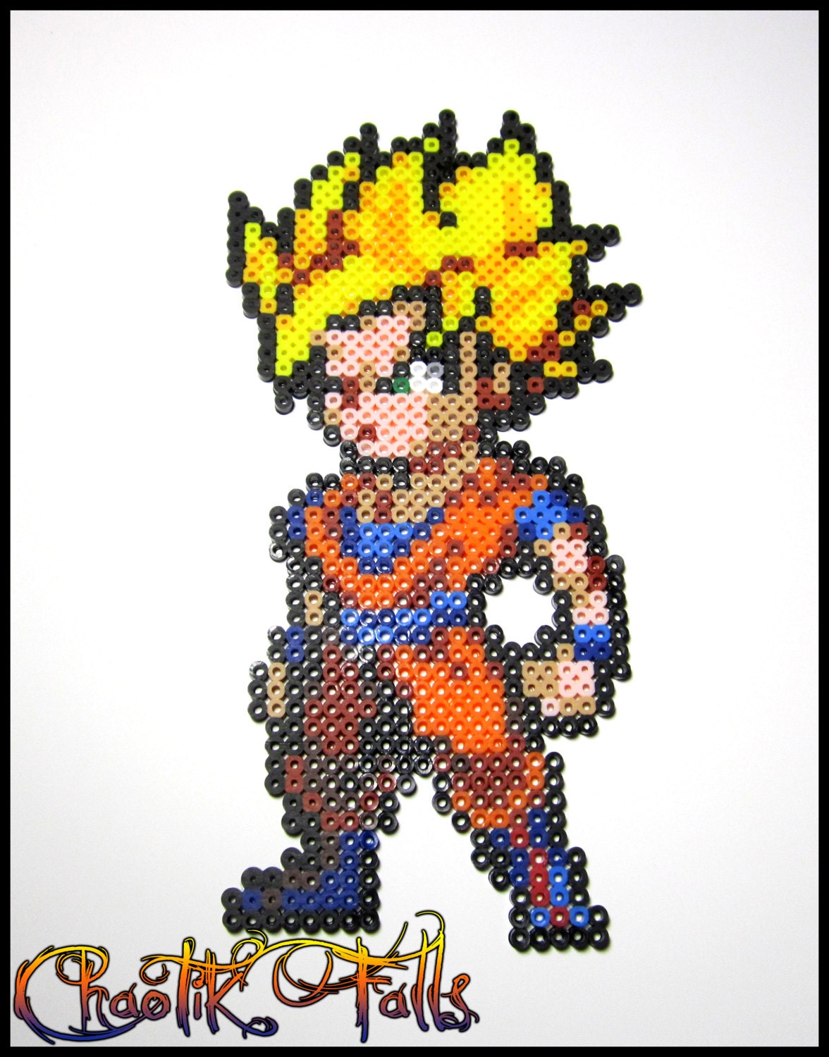 Ssj Goku Perler Sprite Etsy Pixel Art Pattern Perler 