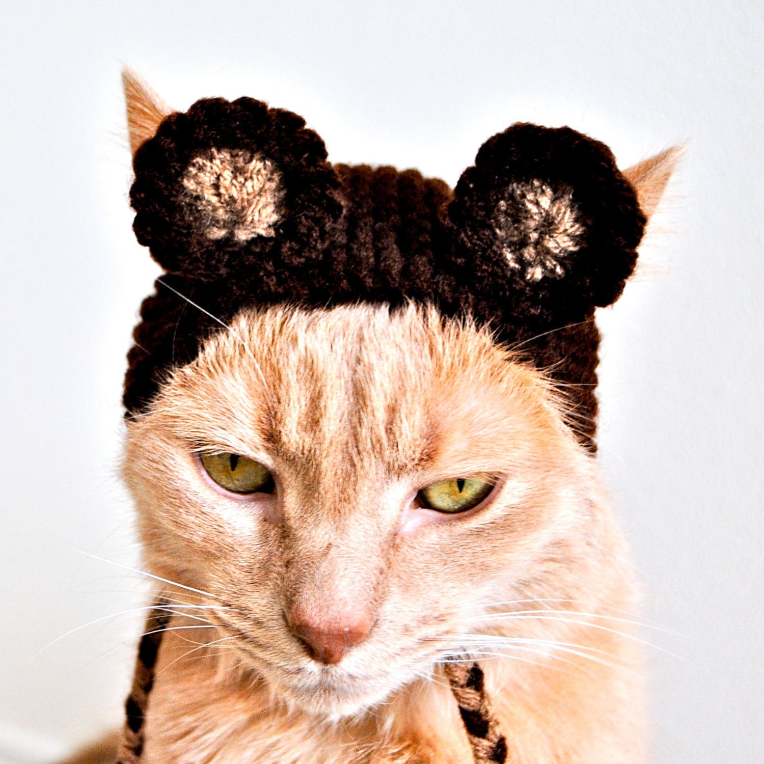 Monkey Costume for Cats Hand Knit Cat Hat Cat Halloween