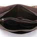 Men's genuine distressed dark brown leather messenger bag