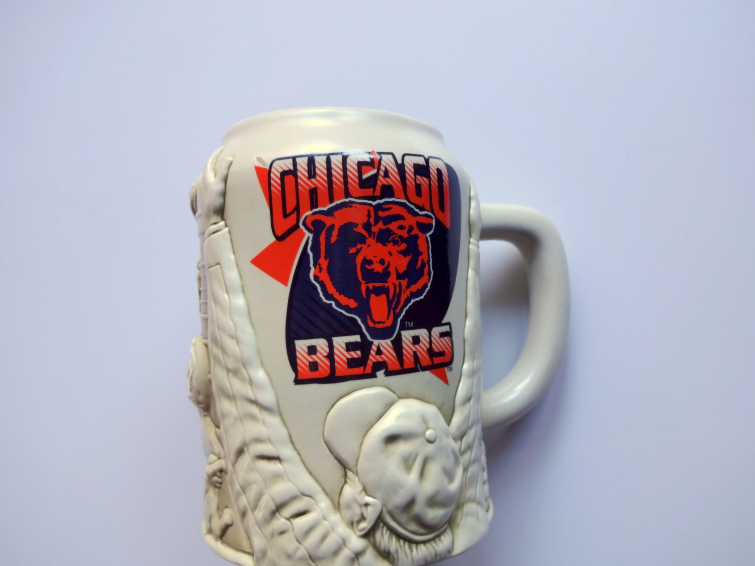 Vintage Chicago Bears Beer Stein 1980s
