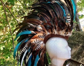 Customizable Feather Mohawk / Headdress - "Jezebel"