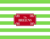 Green & Red Personalized Placemat Il_170x135