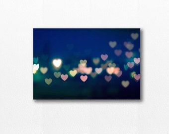 hearts photography abstract canvas art 12x18 24x36 fine art photography large canvas wrap photography canvas print cityscape canvas wall art