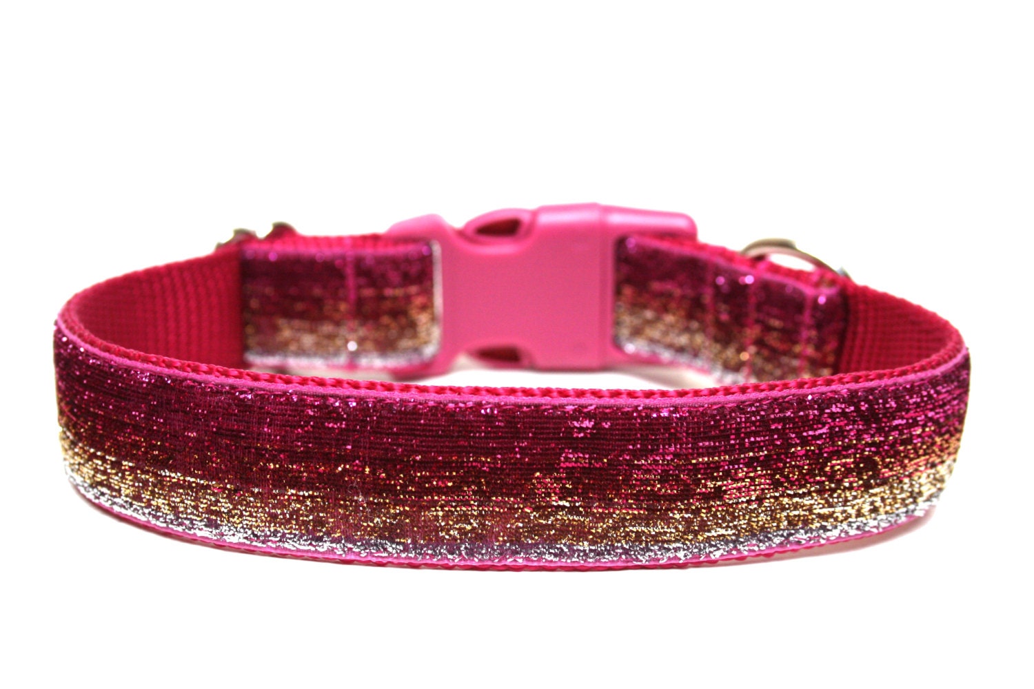 Pink Dog Collar 1 Glitter Dog Collar