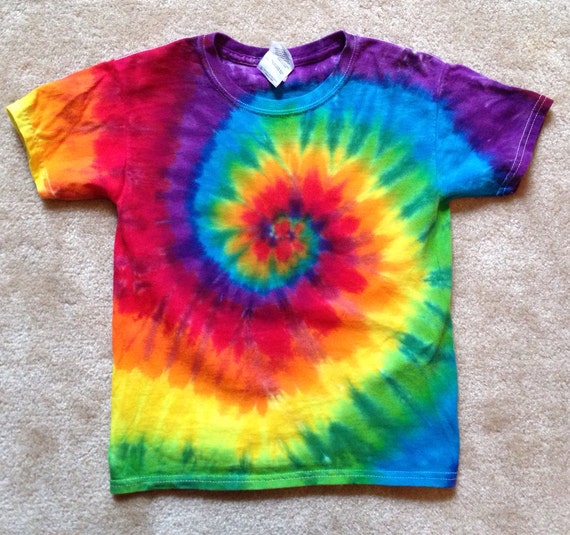 Rainbow Spiral Tie Dye Child Small